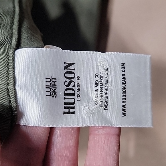 Hudson, Size 31, Olive / Army Green Denim Mini Skirt, Excellent Used Condition - Picture 9 of 10
